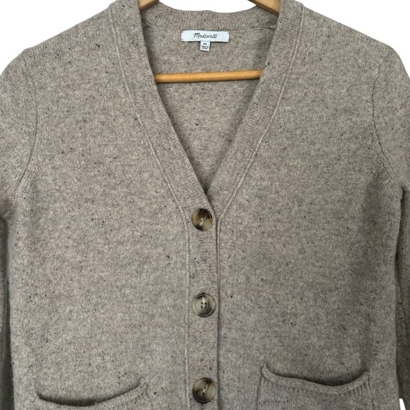 Madewell 100% Merino Wool Patch Pocket Cardigan, XS - Picture 4 of 8
